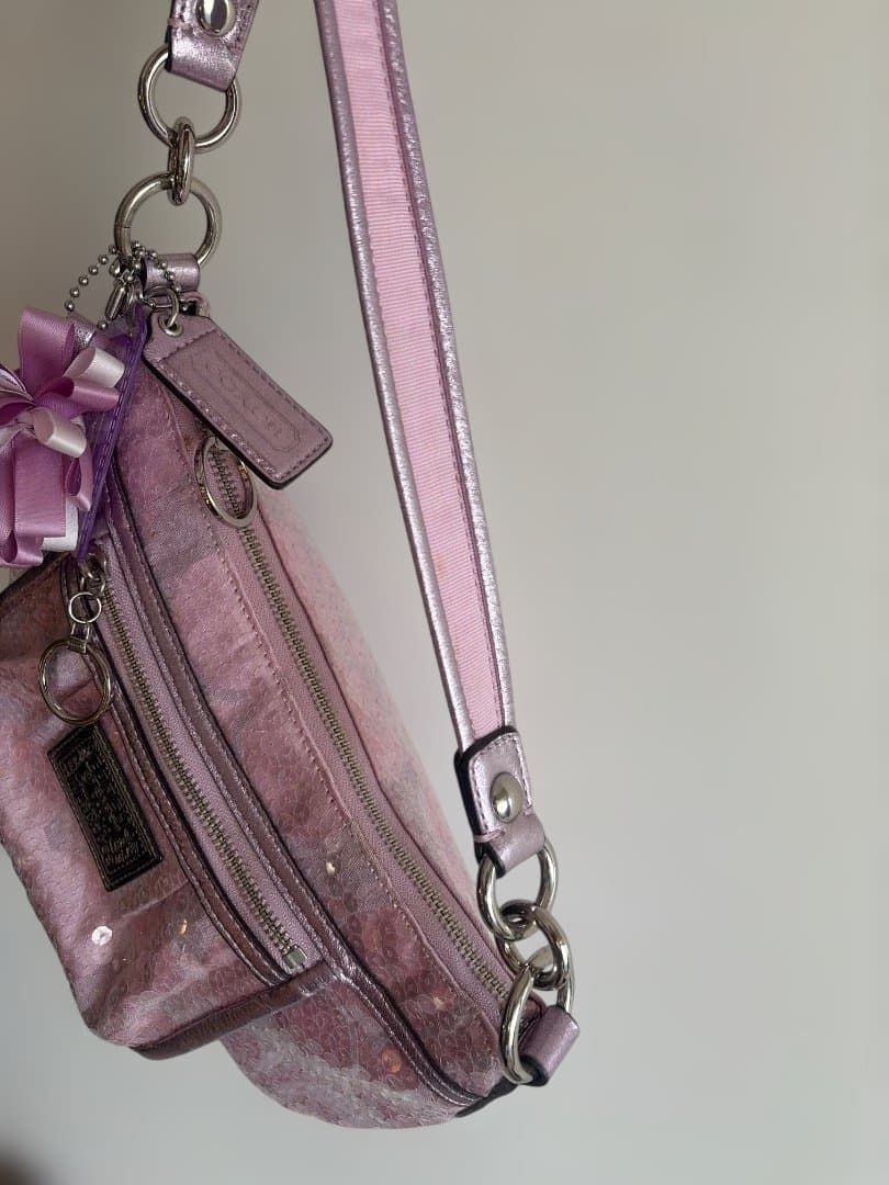 コーチ ポピー ピンク 2way ショルダーバッグ　14541