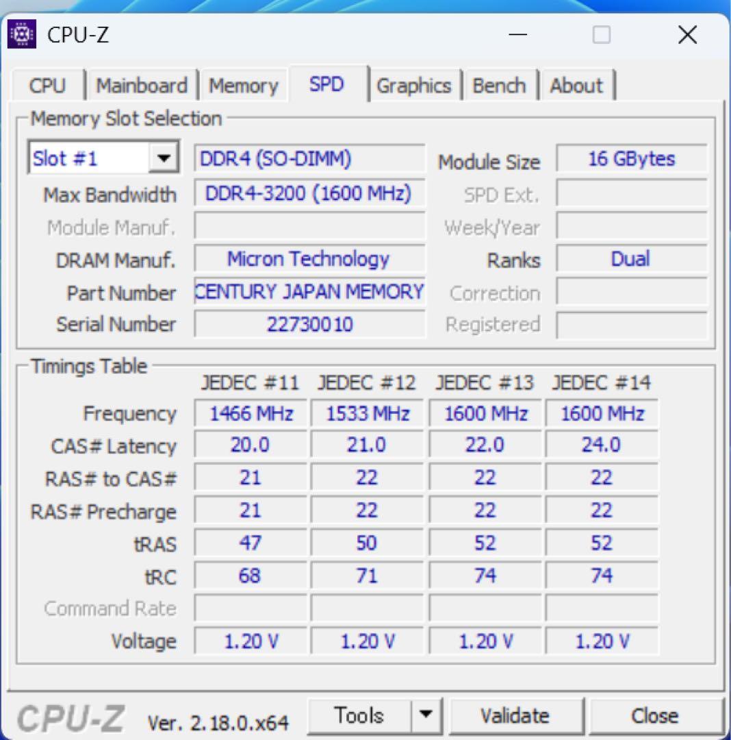T*8様 CENTURY メモリ DDR4-3200 16GB x2枚= 32G