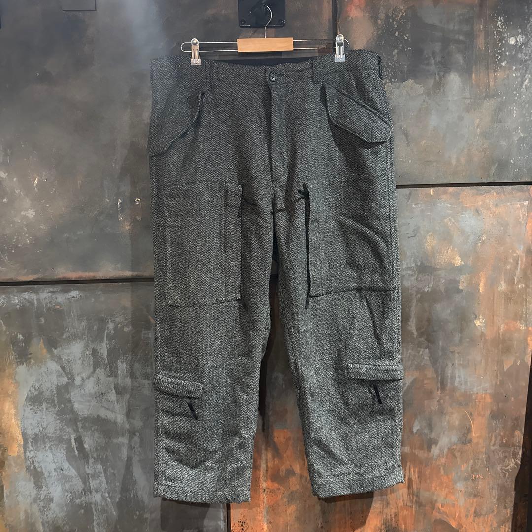 エンジニアドガーメンツ　ヘリンボーン　ウール　カーゴパンツ