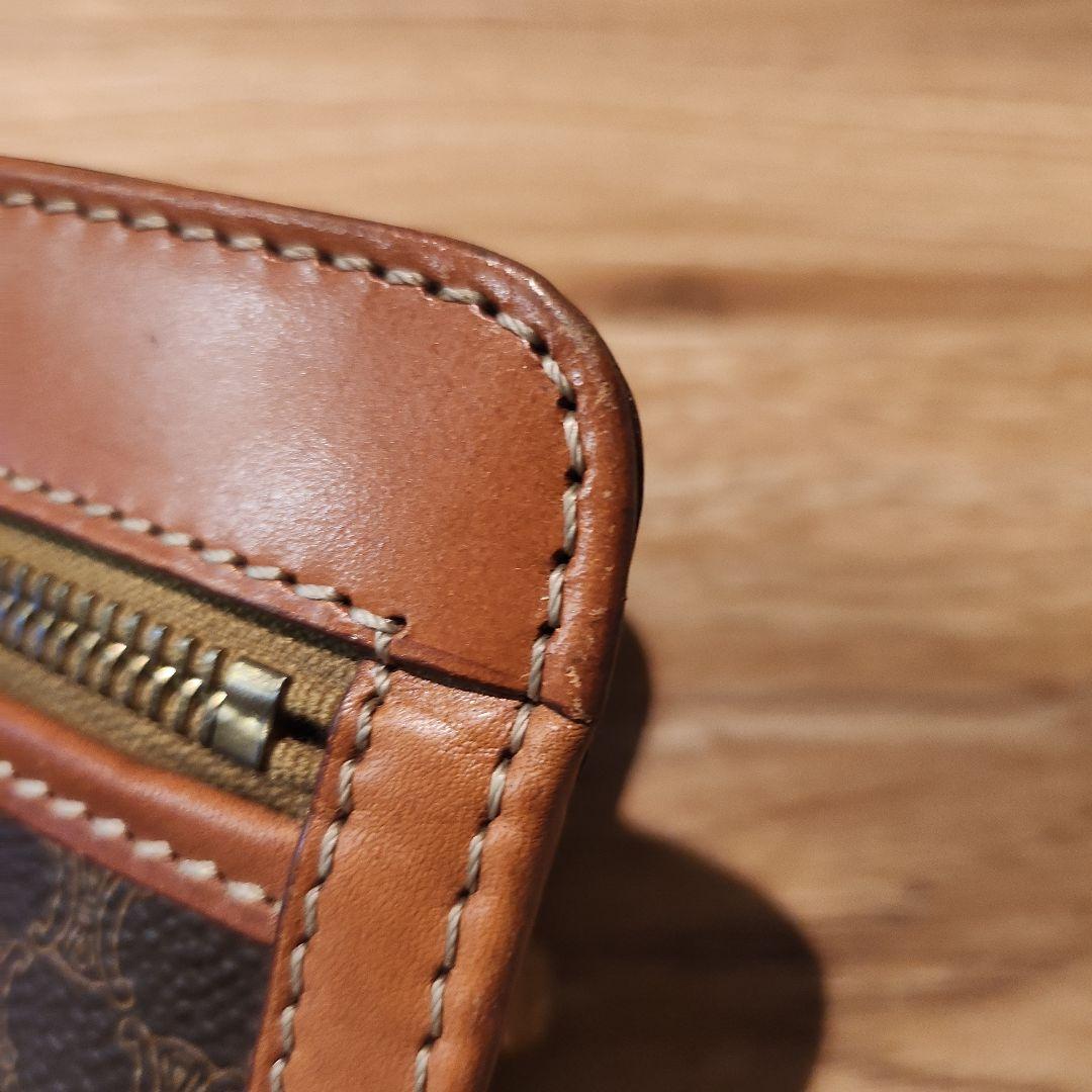 CELINE セリーヌ クラッチバック マカダムオールドセリーヌ ブラウン