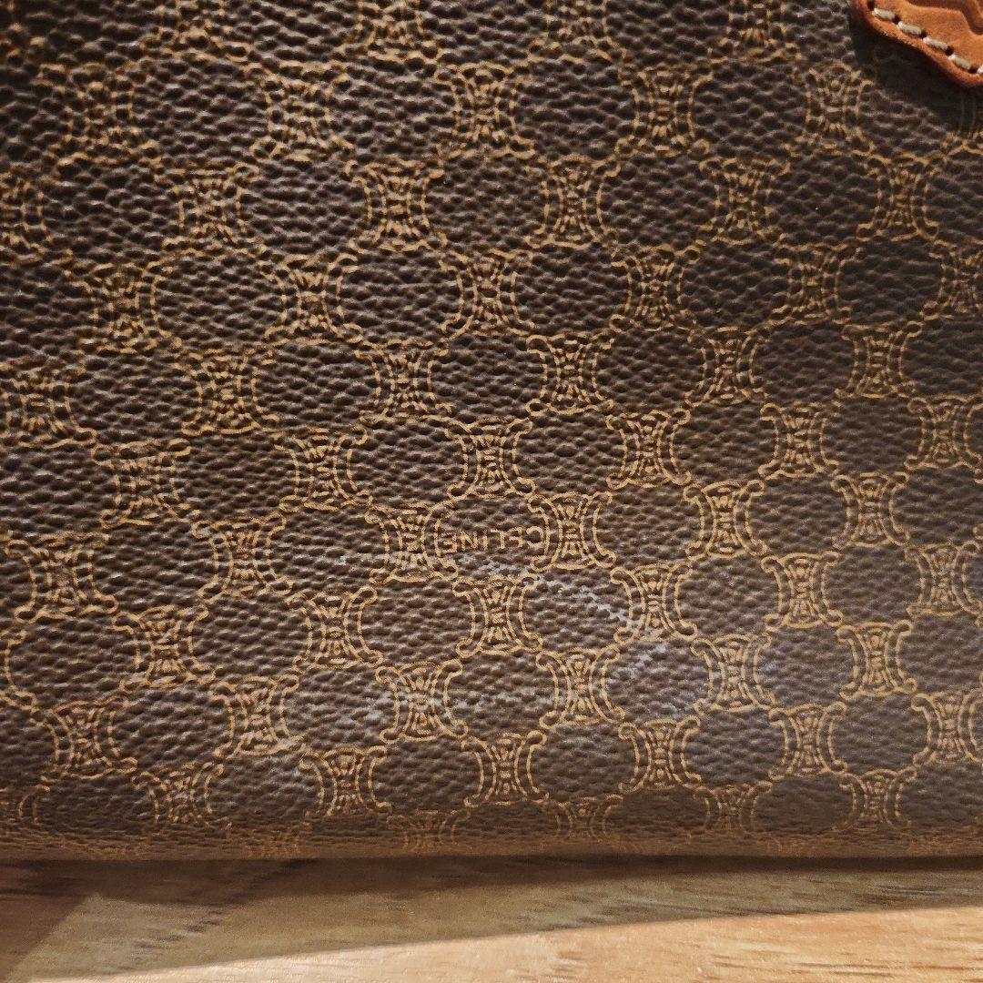 CELINE セリーヌ クラッチバック マカダムオールドセリーヌ ブラウン
