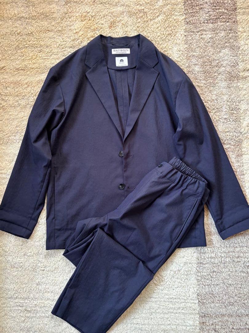 美品 beauty&youth セットアップ ネイビーKOMATSU PACK