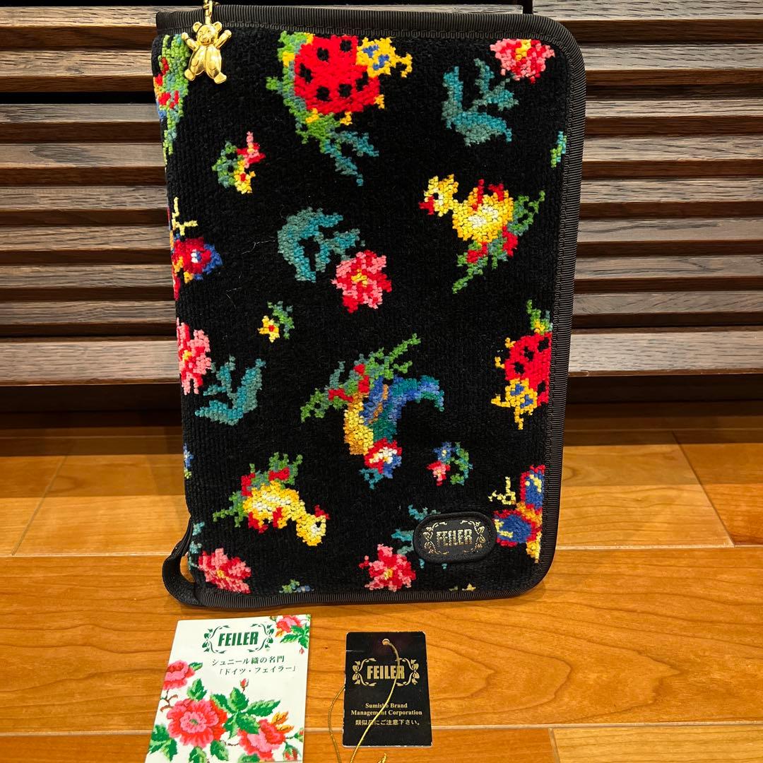 FEILER ハイジ　母子手帳ケース マルチケース　ブラック