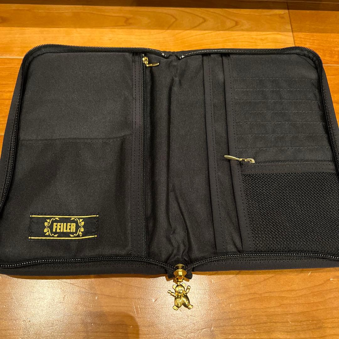 FEILER ハイジ　母子手帳ケース マルチケース　ブラック