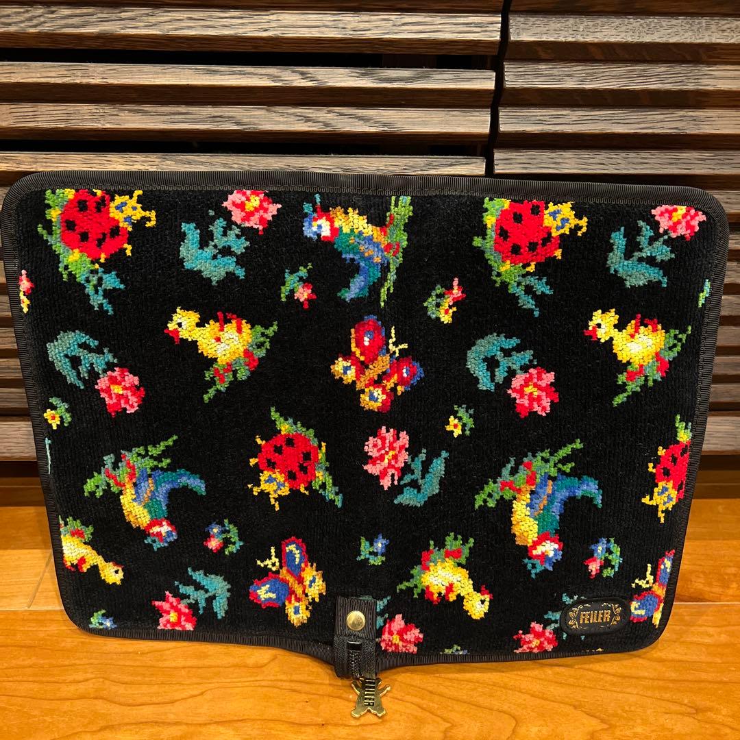 FEILER ハイジ　母子手帳ケース マルチケース　ブラック