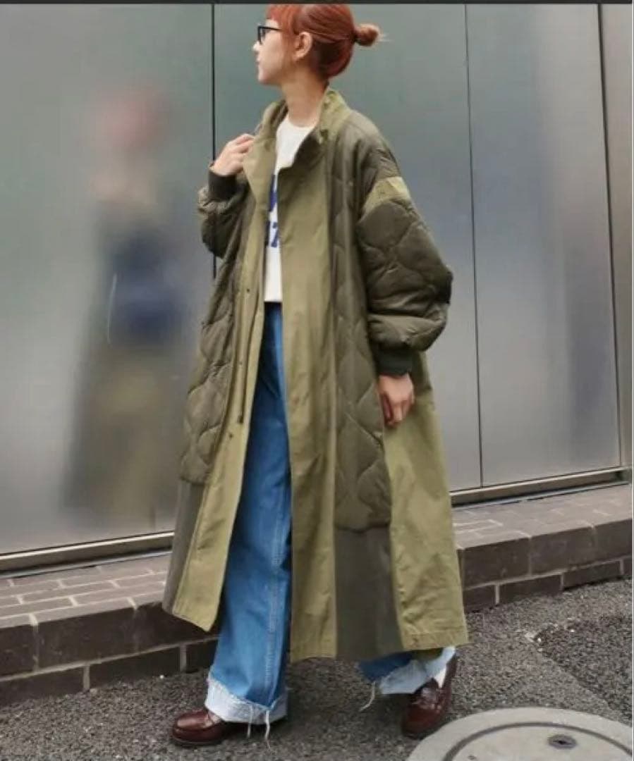 【etsinta/エシンタ】切替マキシミリタリーコート