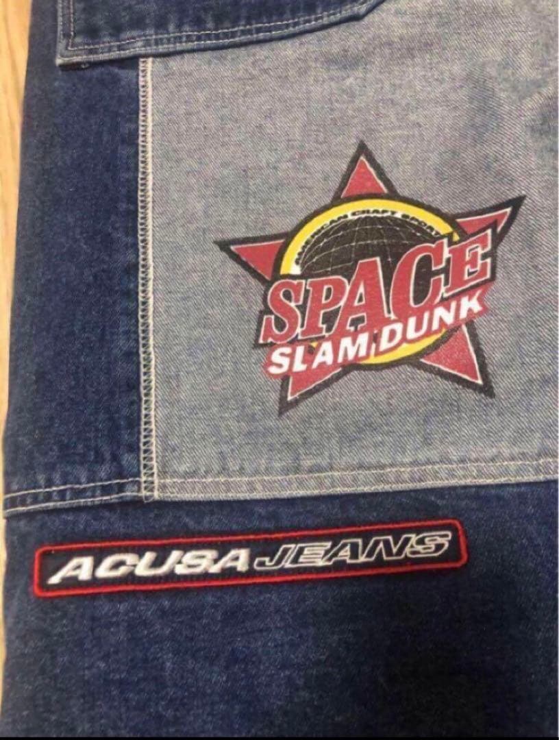 bboy 極太 ACUSA バギー ハーフ デニム ショーツ SEAN JOHN