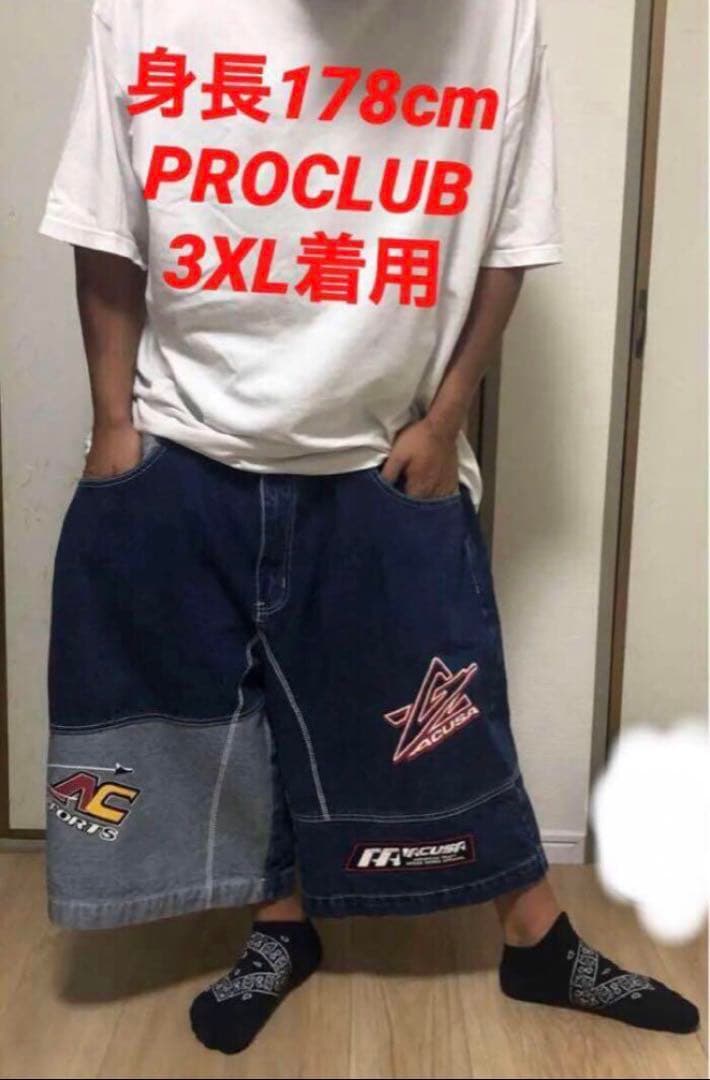 bboy 極太 ACUSA バギー ハーフ デニム ショーツ SEAN JOHN