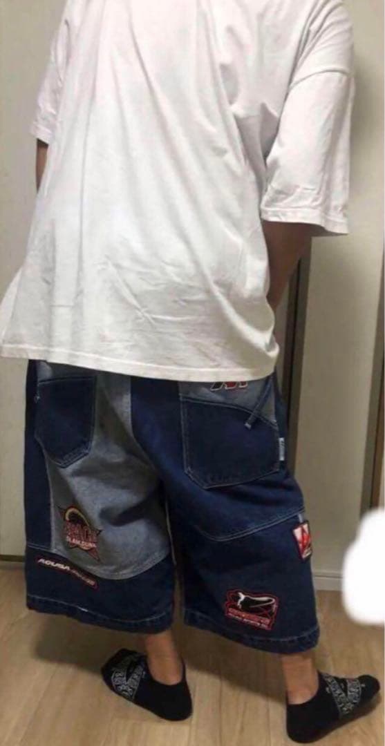 bboy 極太 ACUSA バギー ハーフ デニム ショーツ SEAN JOHN