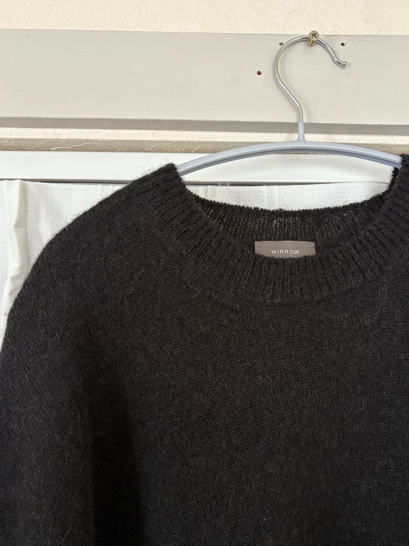 トップス WIRROW / Alpaca wool wide knit pullover