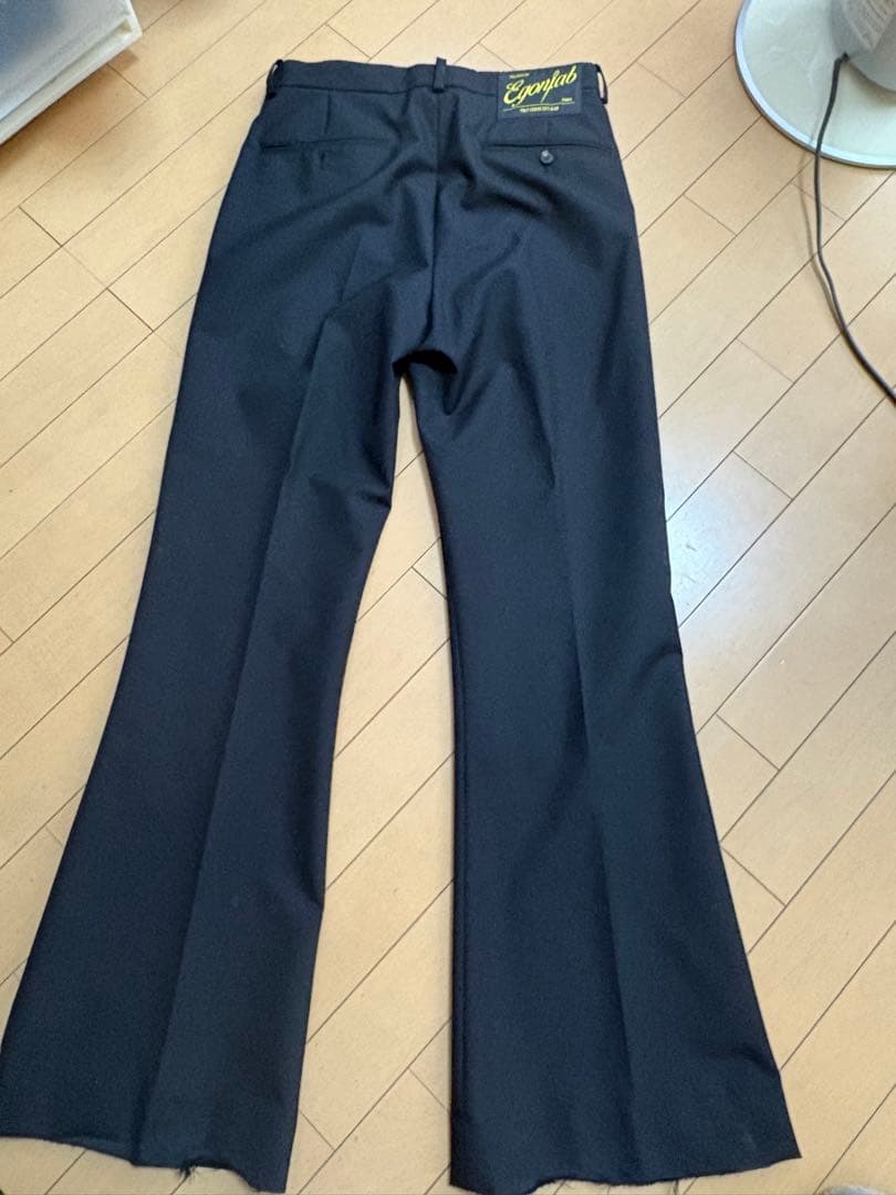 24AW egonlab ブラック samy トラウザーズ 44