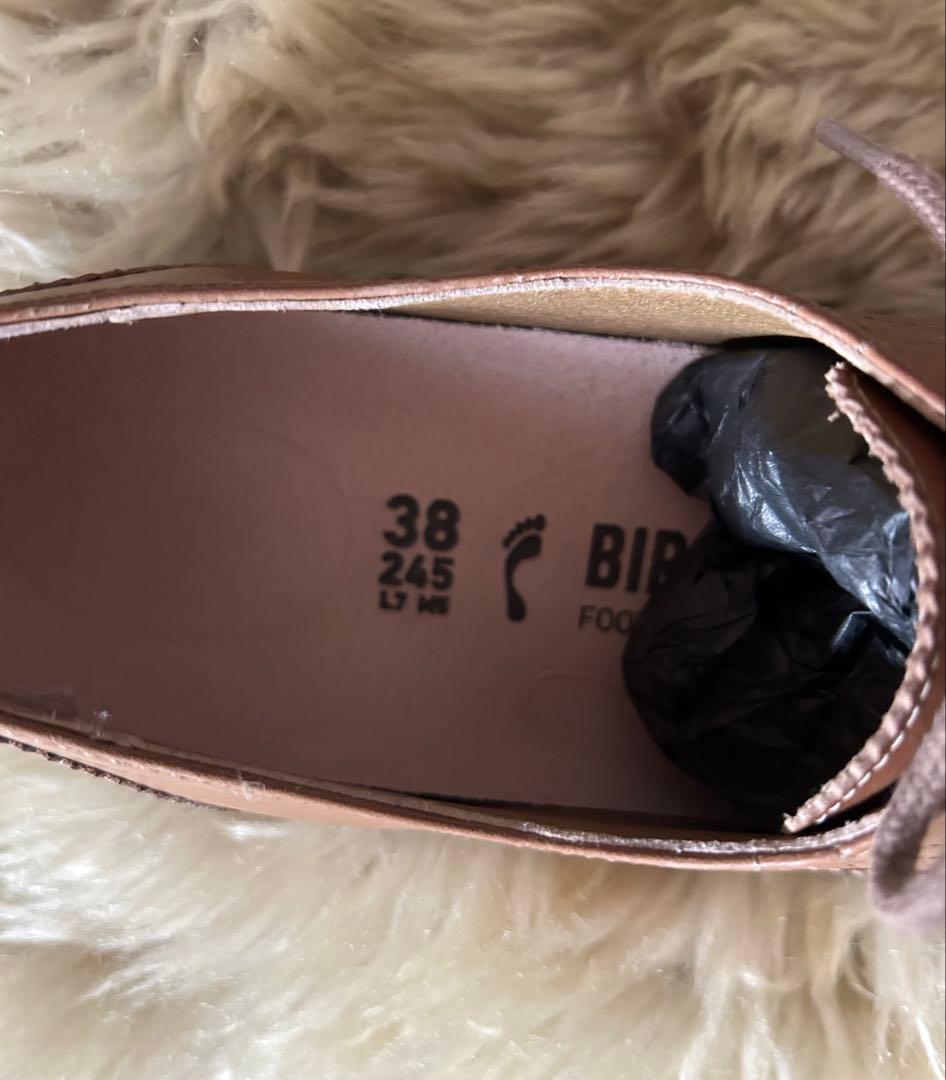 新品未使用⭐︎ビルケンシュトック　ブラウン レザー シューズ