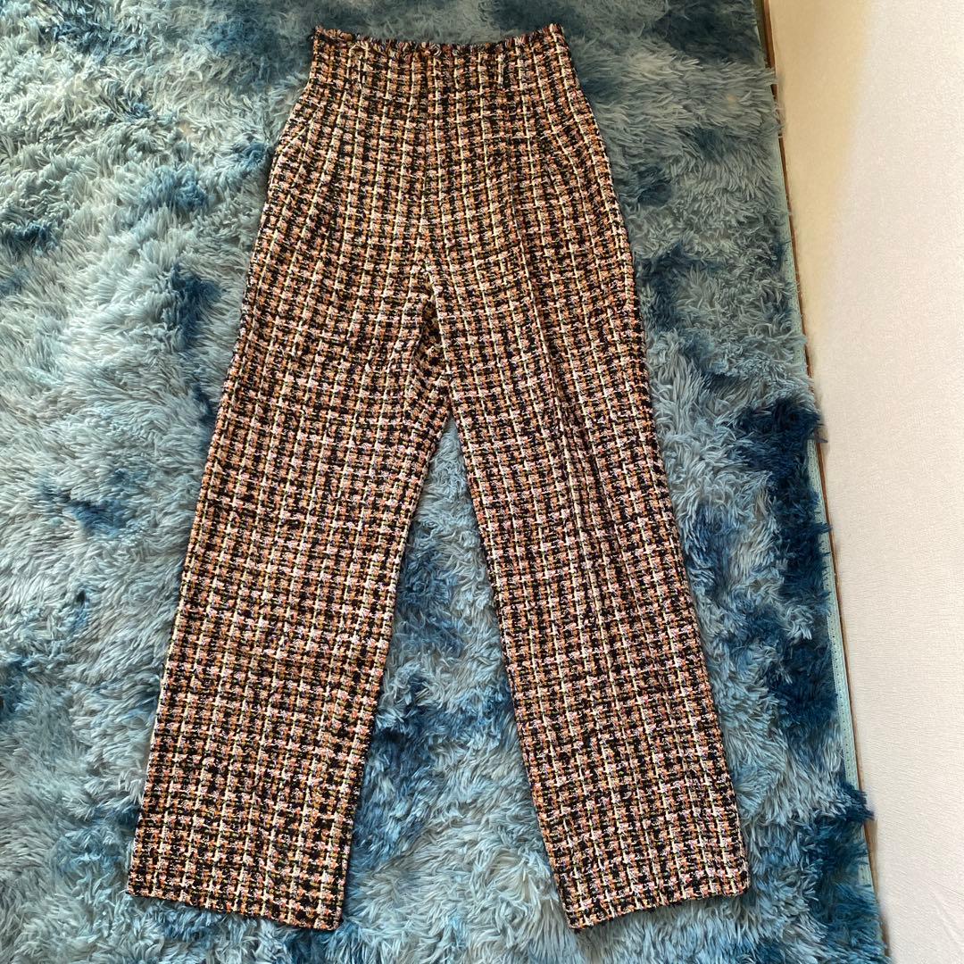 AMERI ツイード パンツ M アメリヴィンテージ