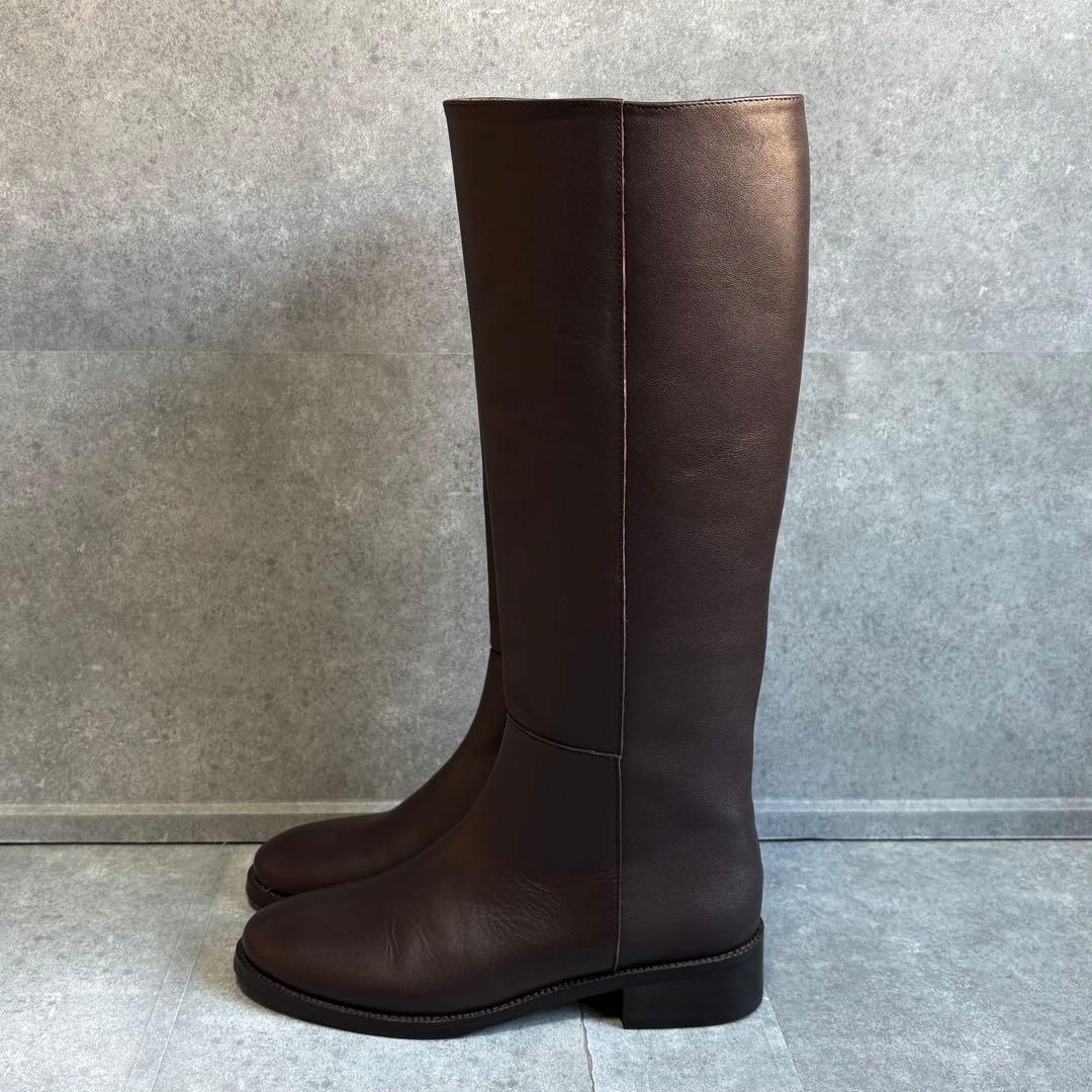 【未使用品】REMME レメ レザー ロングブーツ 24cm ジョッキーブーツ