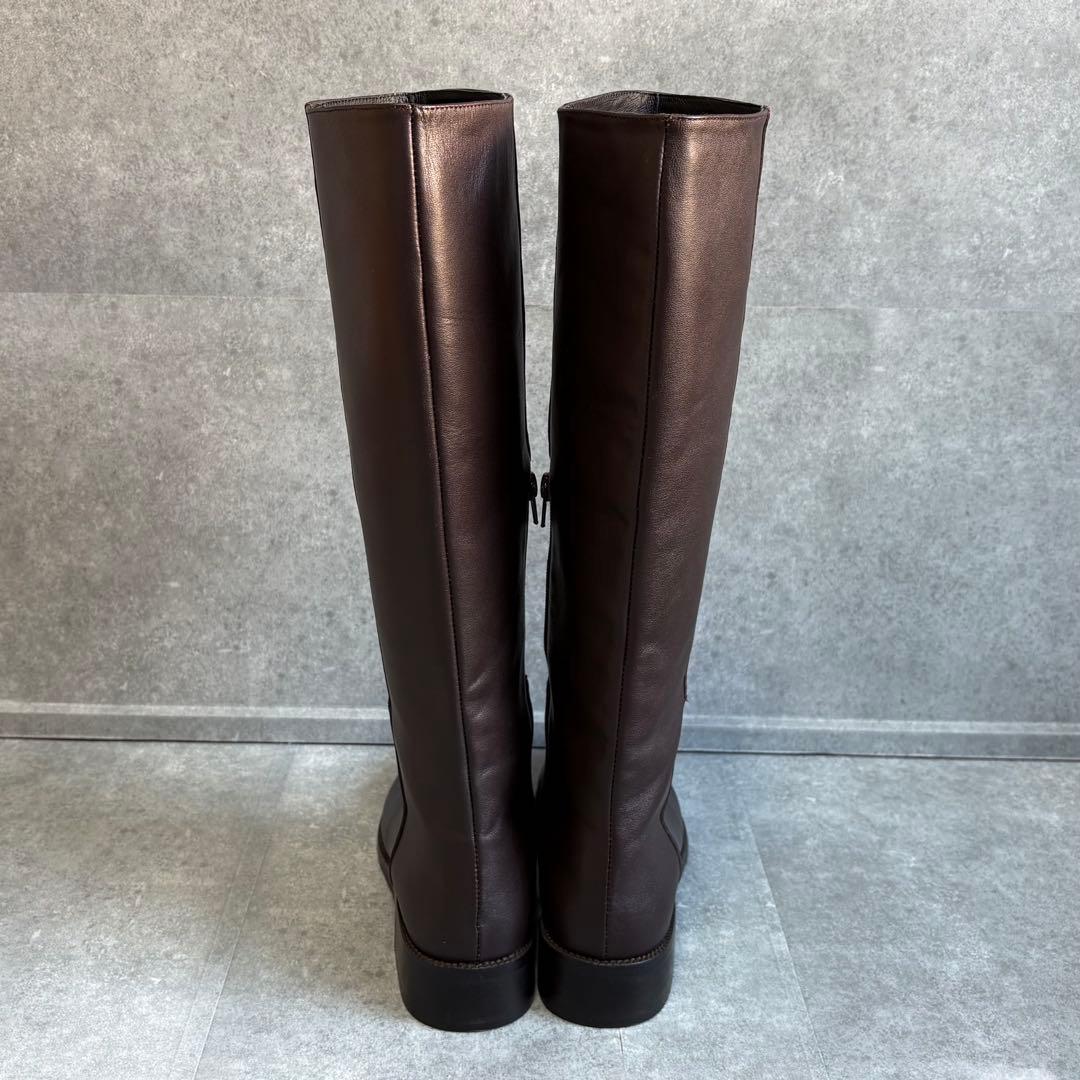 【未使用品】REMME レメ レザー ロングブーツ 24cm ジョッキーブーツ