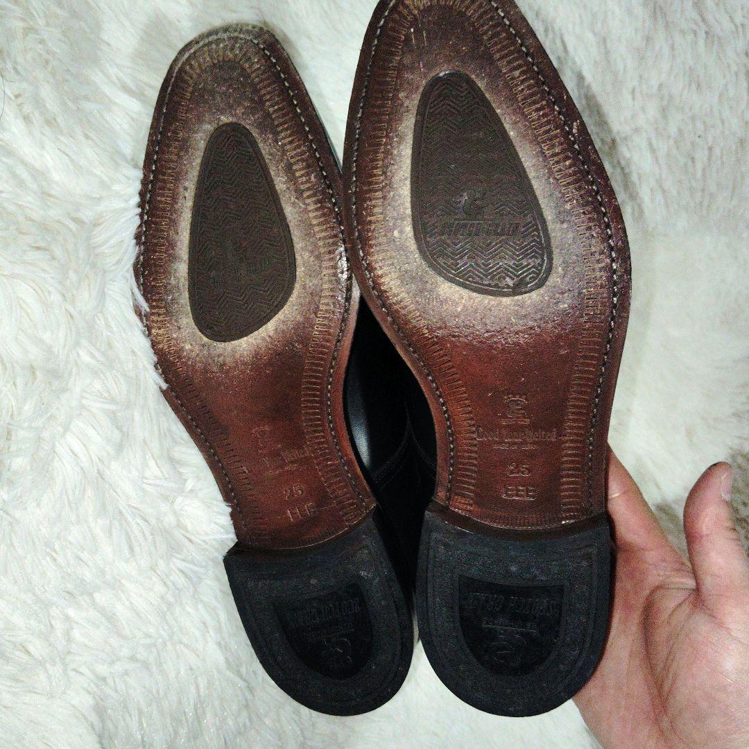 【極美品】スコッチグレイン　3524　アシュランス　プレーントウ　黒　25