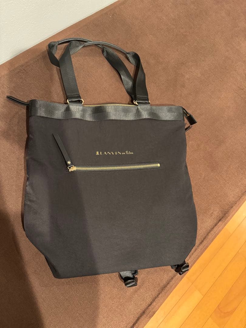 LANVIN en Bleu ポリエステルトート型リュック