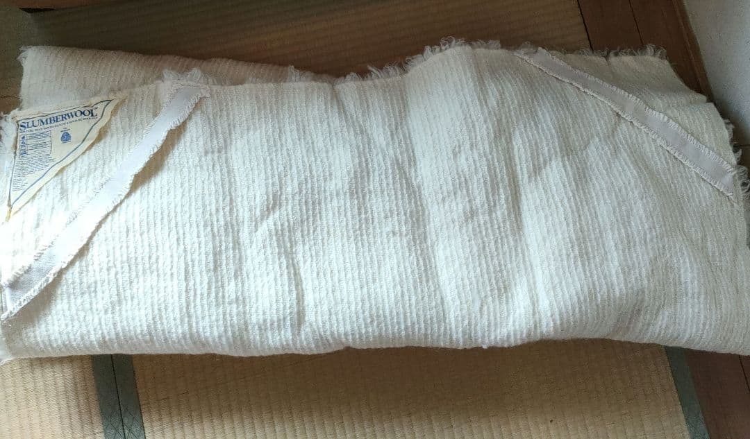 ウール100%カバー　約107✕208