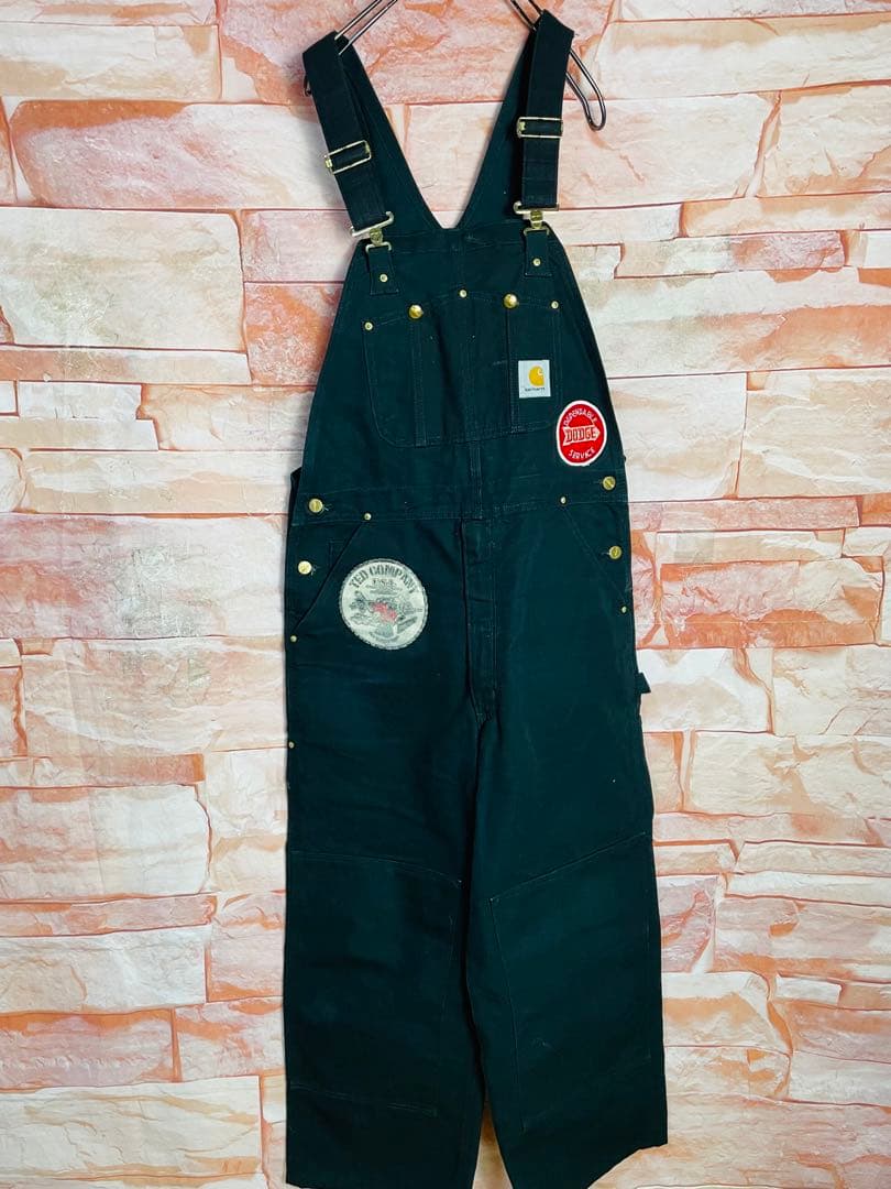 【激レア】カーハートcarhartt ダブルニーオーバーオール　W36 XL古着