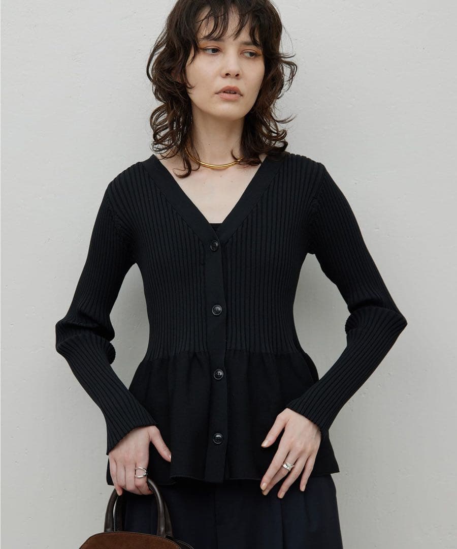 GALLARDAGALANTE【前後2way】ペプラム2WAYカーデ