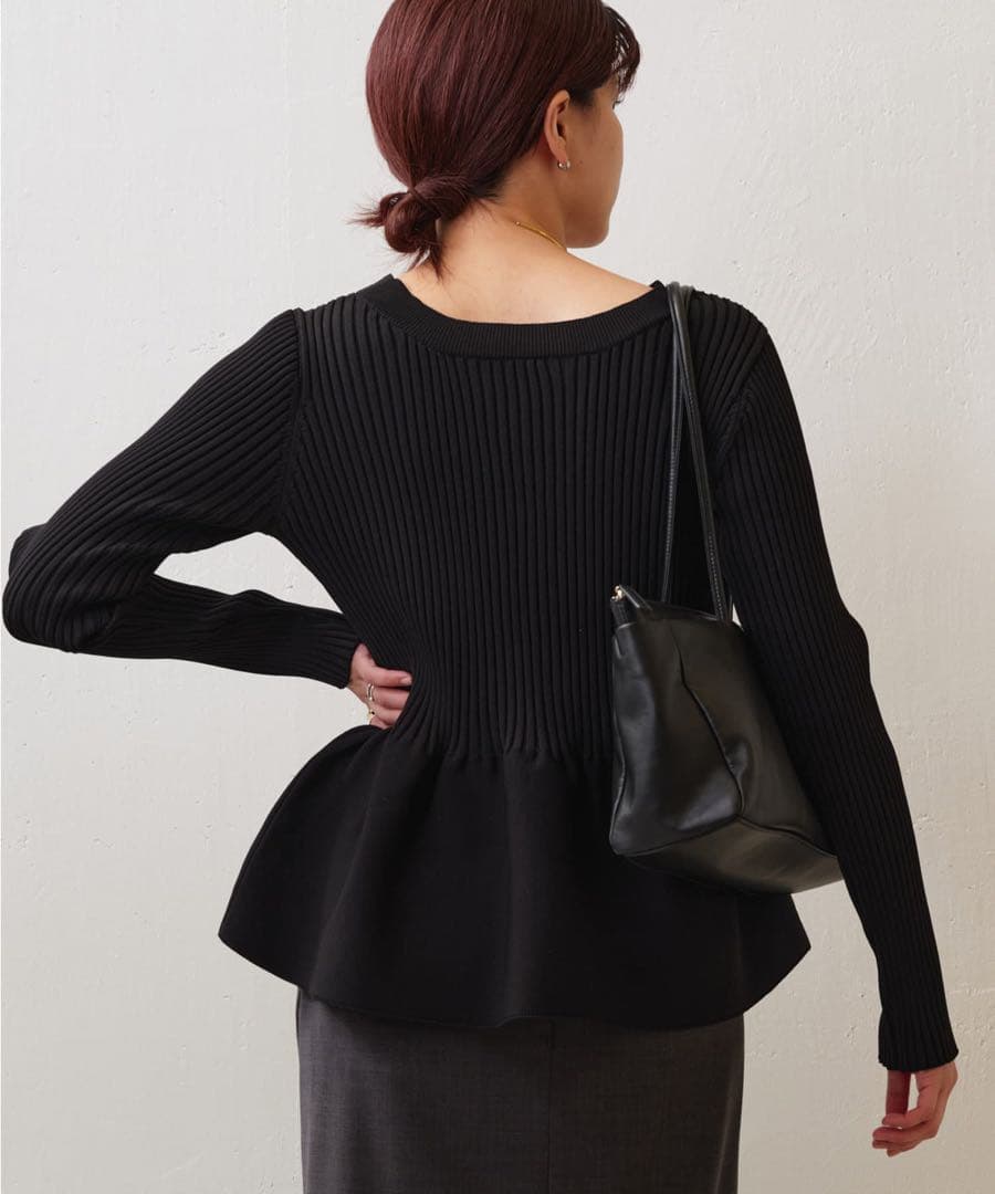 GALLARDAGALANTE【前後2way】ペプラム2WAYカーデ