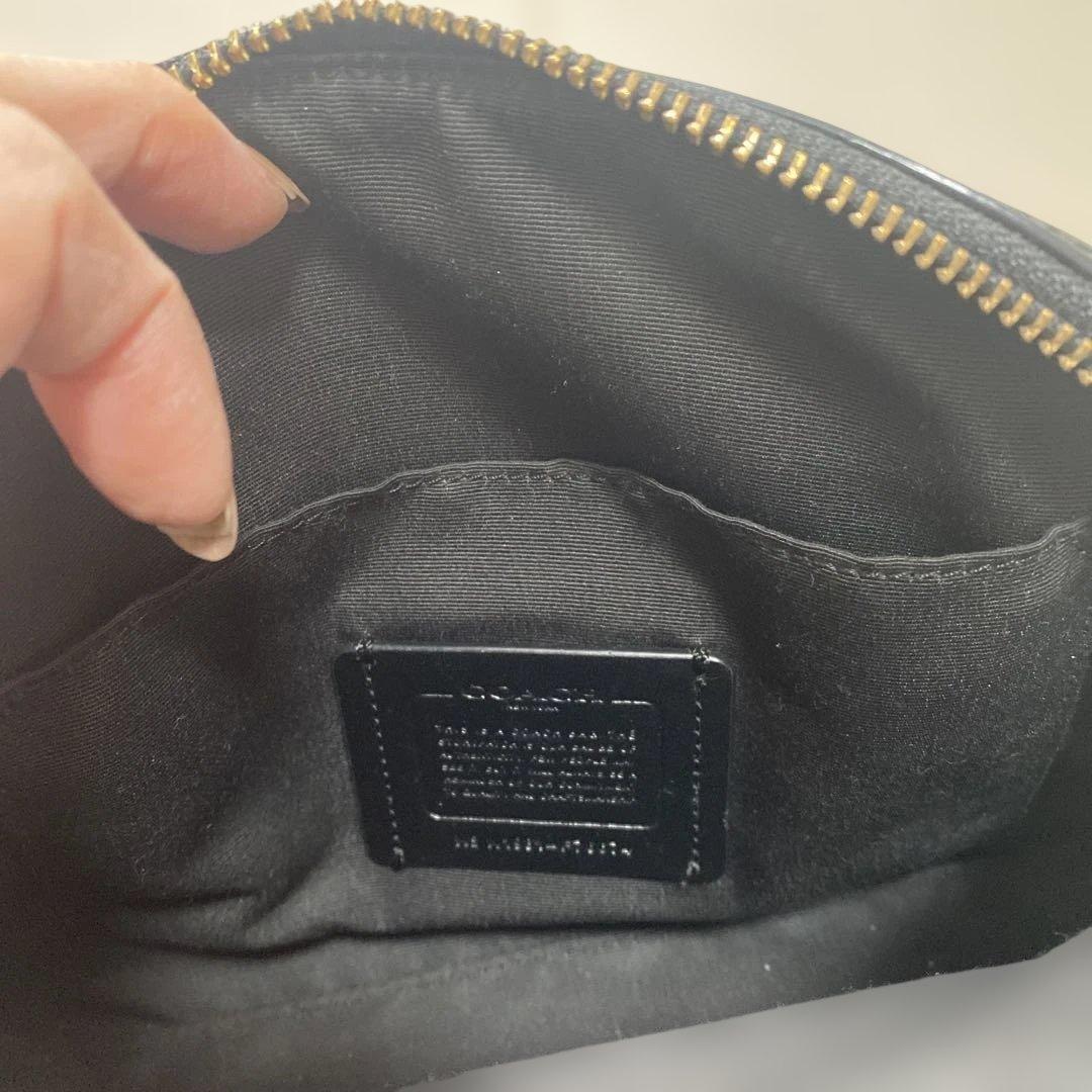 Coach ショルダーバッグ ドーム型 ブラウン/ブラック シグネチャー 美品