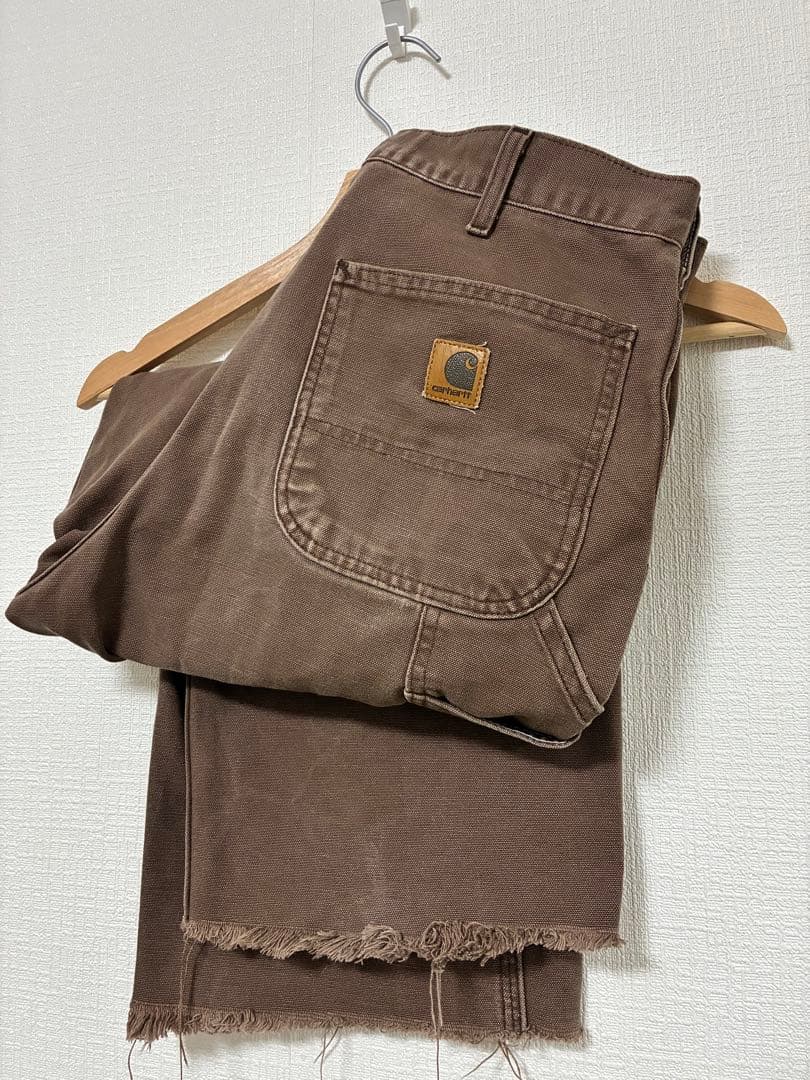 carhartt カーハート ダック地パンツ　ペインターパンツ ブラウン 太パン