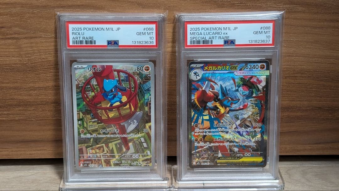 【PSA10】リオル AR メガルカリオex SAR 連番【メガブレイブ】