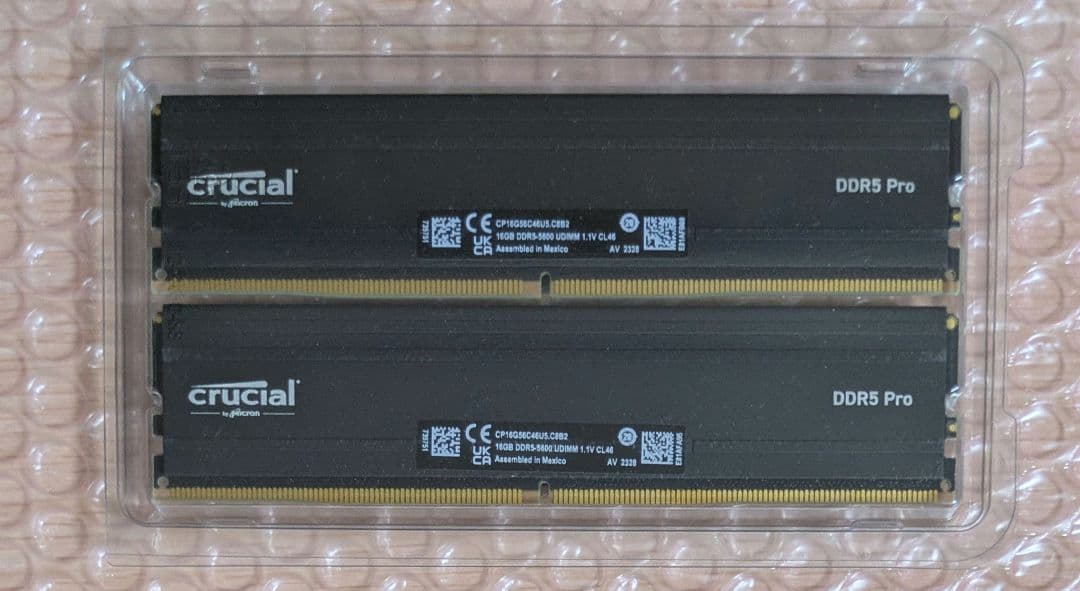 Crucial PRO DDR5-5600 16GB×2(32GB)