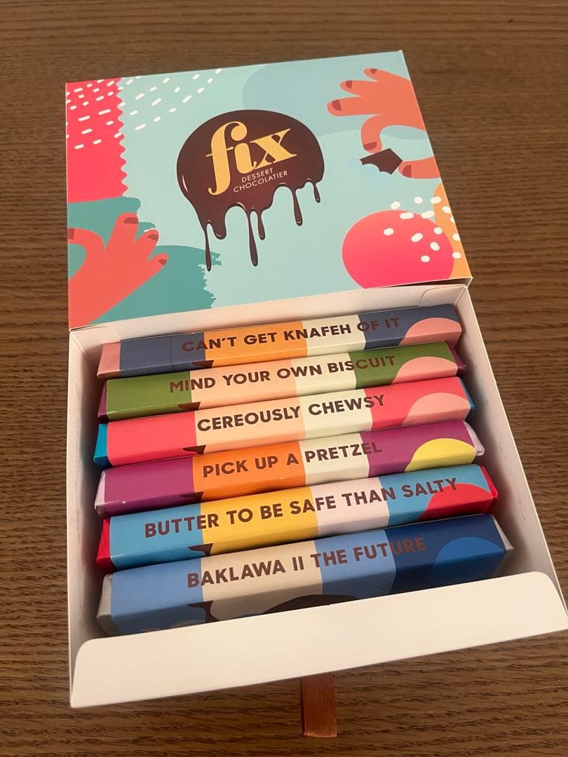 6種6枚　FIX オリジナル　ドバイチョコ　ピスタチオ(ミルク)入り11/4発送