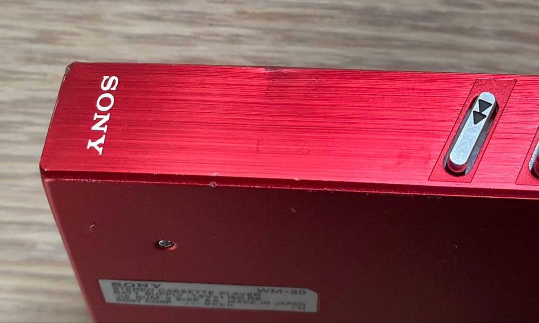 SONY WALKMAN WM-30 カセットプレーヤー レッド