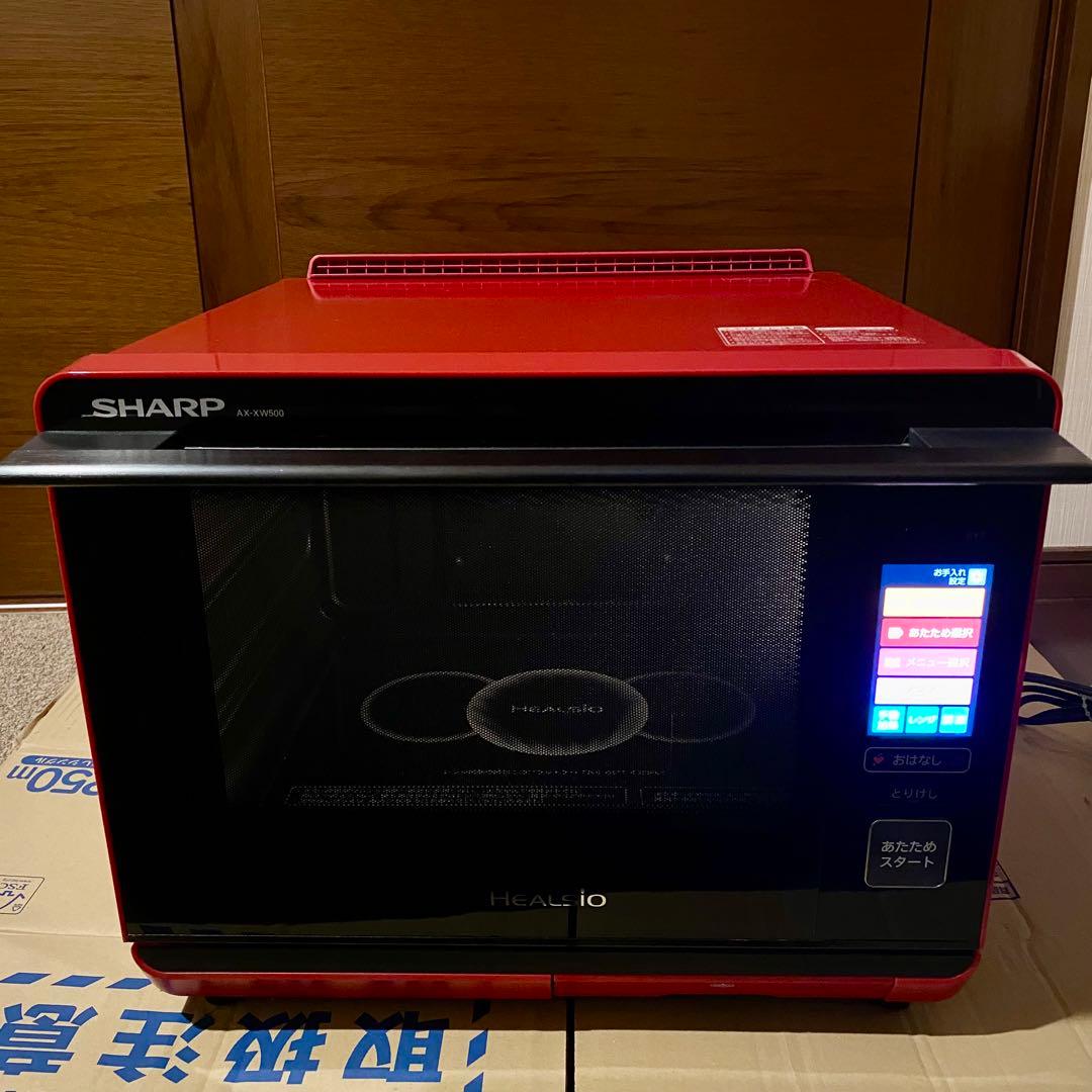 【中古】SHARP シャープ ヘルシオ オーブンレンジ AX-XW500-R
