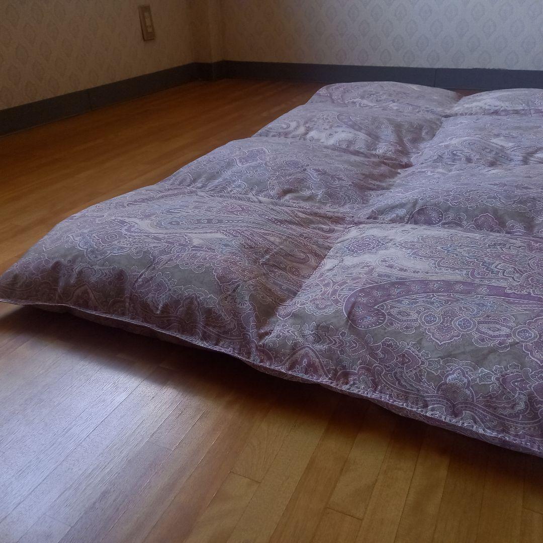 羽毛布団 増量 SDGS リフレッシュ羽毛 高密度生地 清潔 安心 日本製②