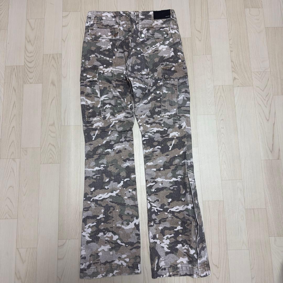 パンツ 30 AMIRI M65 CAMO CARGO KICK FLARE PANTS