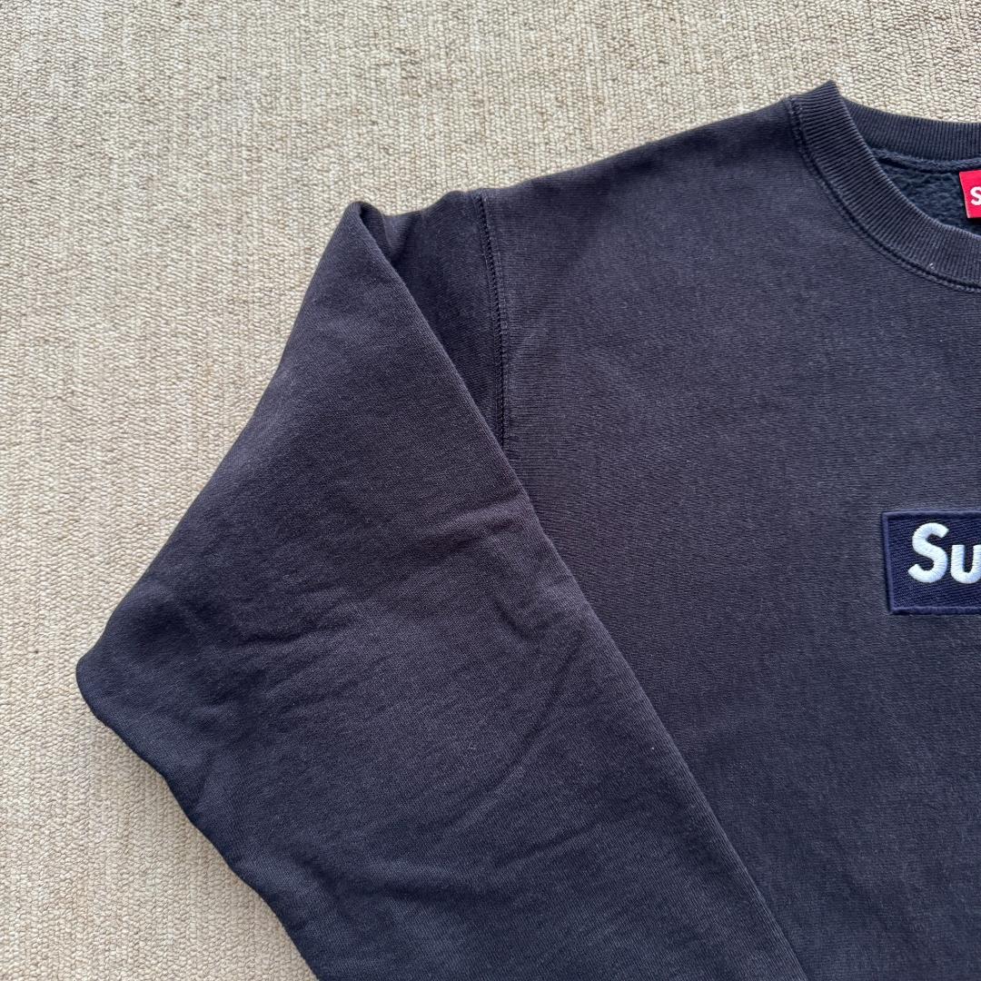ロ*ズ様 Supreme Box Logo クルーネック スウェット 黒 カナダ