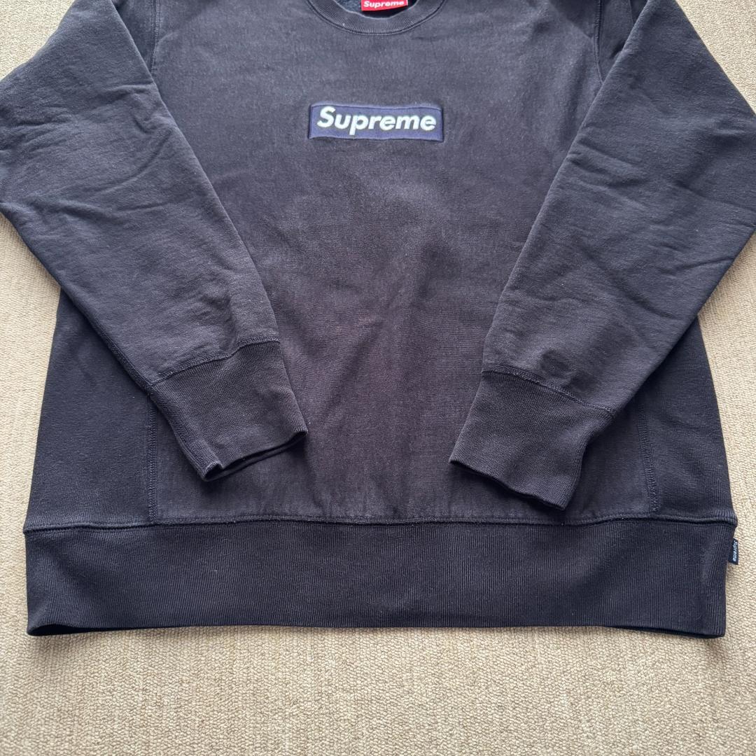 ロ*ズ様 Supreme Box Logo クルーネック スウェット 黒 カナダ
