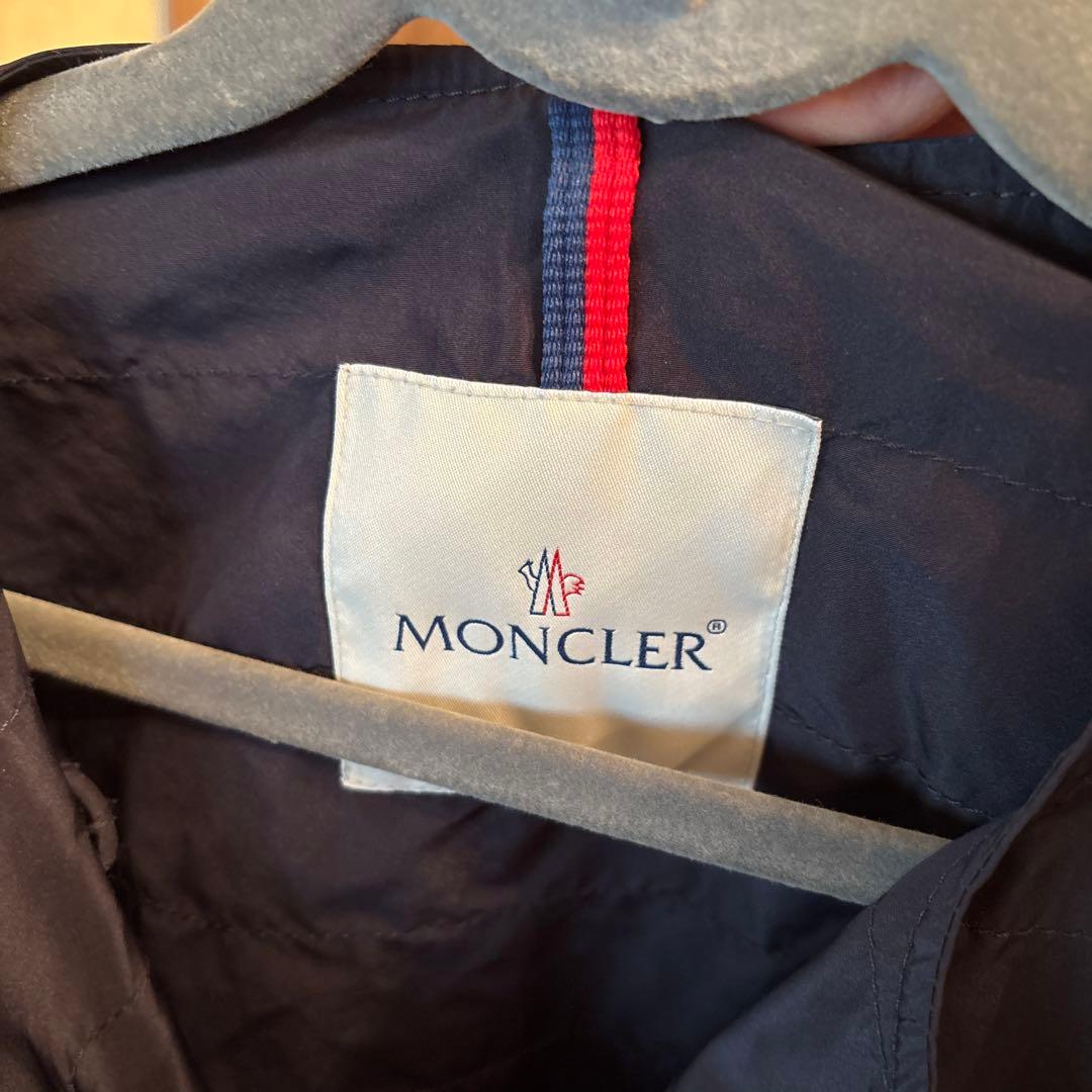 MONCLER ネイビー ジッパーライダースジャケット 織姫‼️