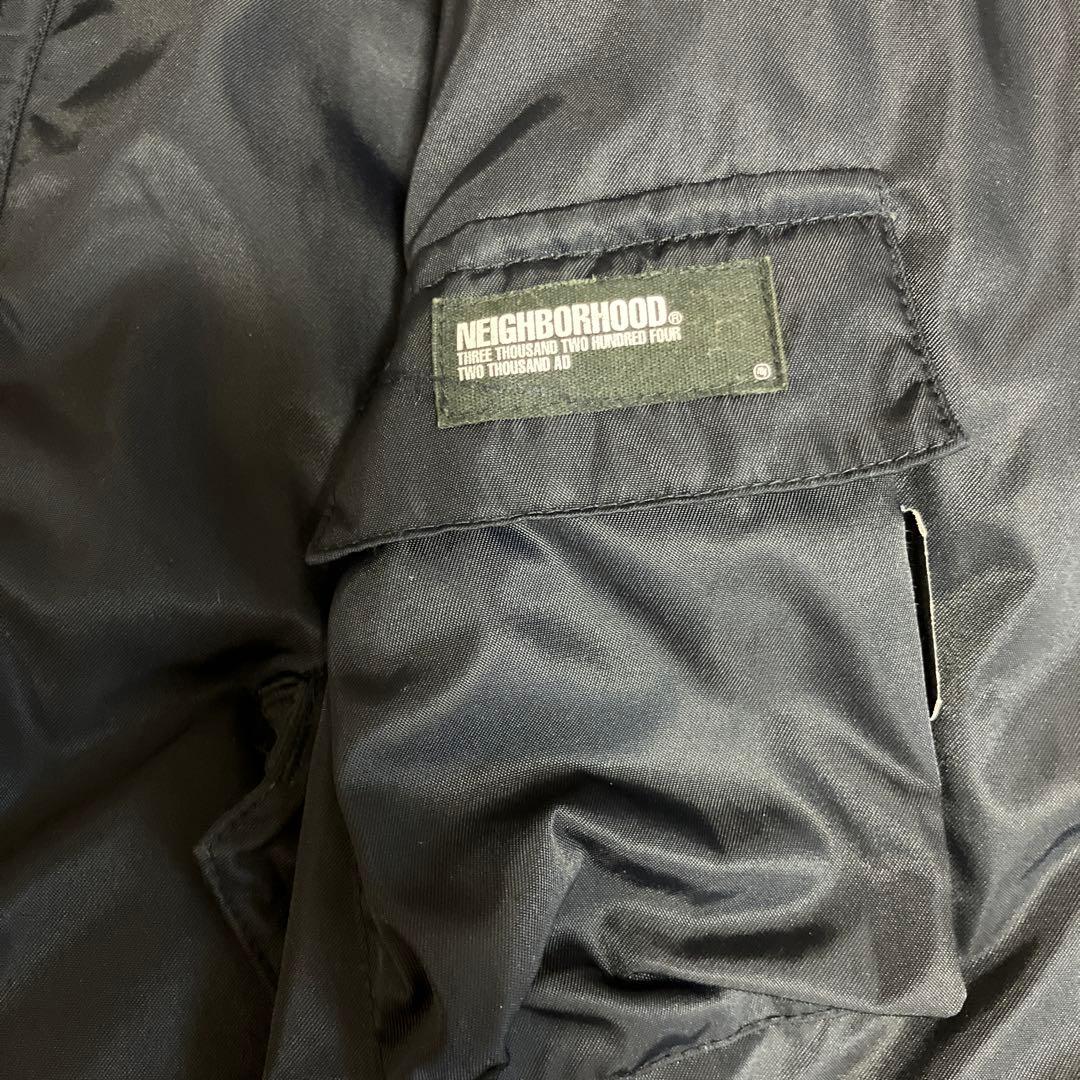 【レア】neighborhood ナイロンモッズコート フィッシュテイルブラック