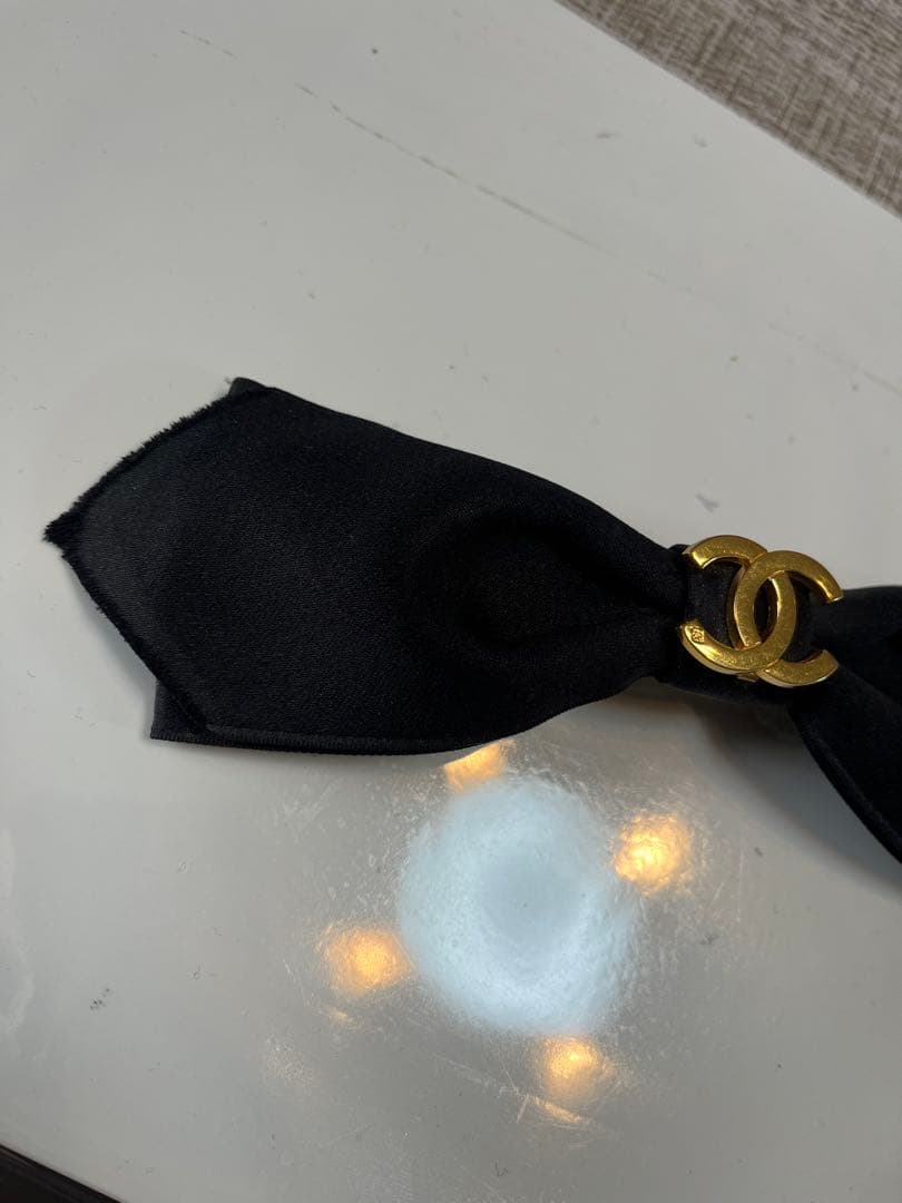 CHANEL シャネル ココマーク バレッタ　リボン