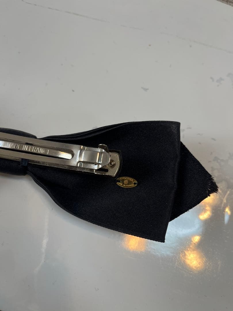 CHANEL シャネル ココマーク バレッタ　リボン