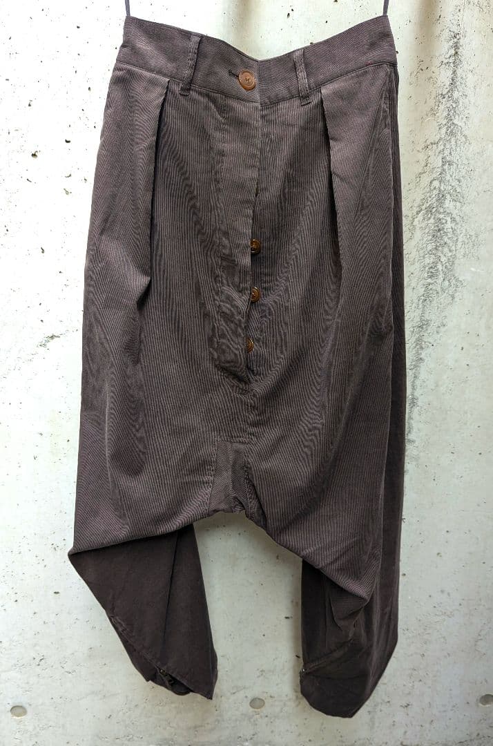 コーディロイ ワンタック ワイドパンツ