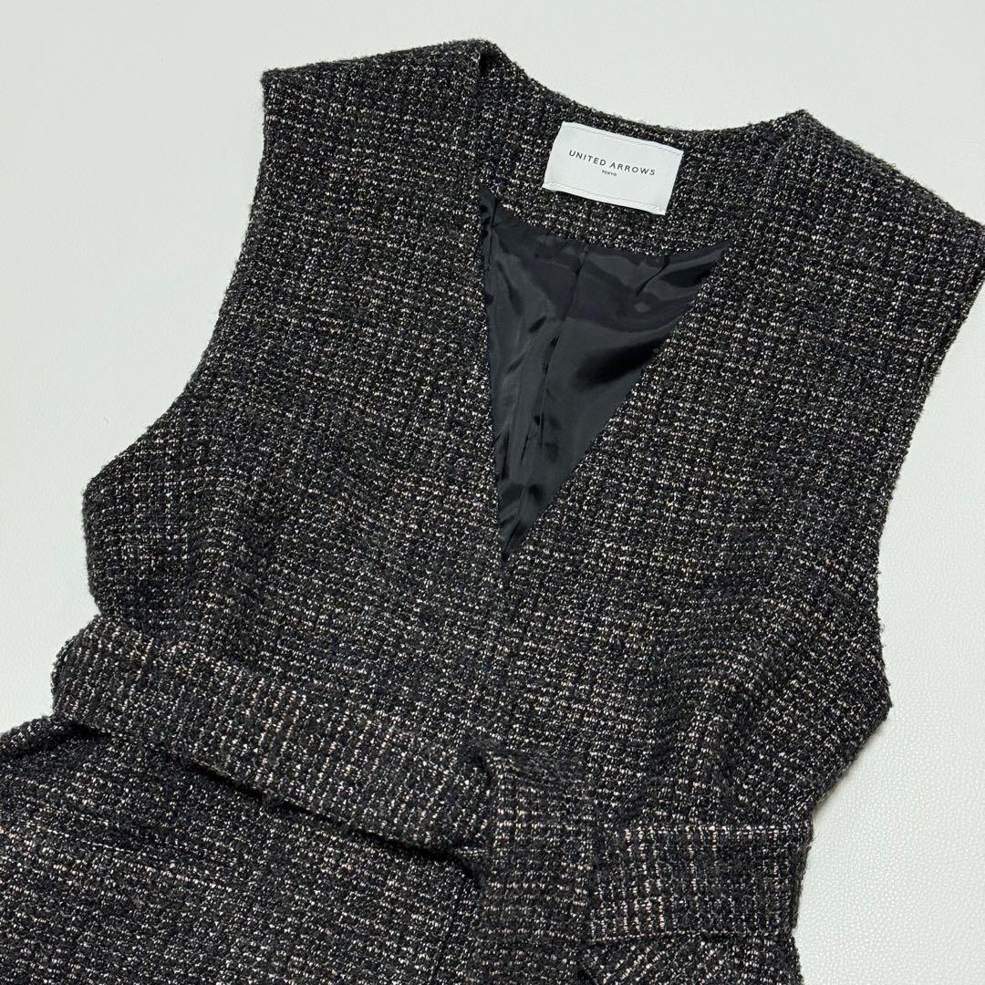 UNITED ARROWS ループツイード ジレ ベスト アルパカ混