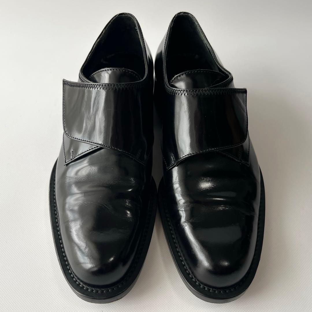 PRADA プラダ テープ ガラスレザー シューズ ストラップレザーシューズ