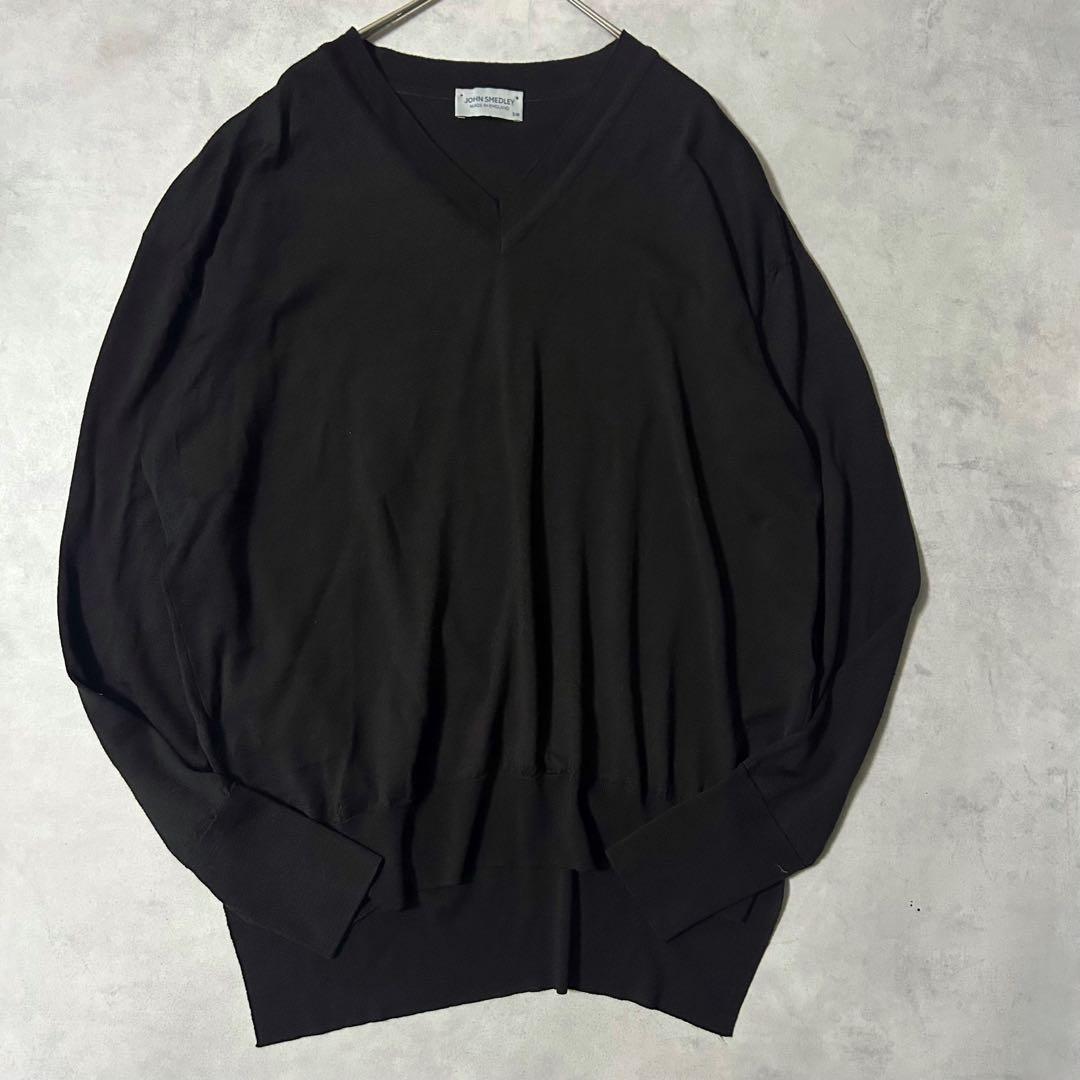 美品 ジョンスメドレー ニット ハイゲージ メリノウール　現行タグ ブラウン