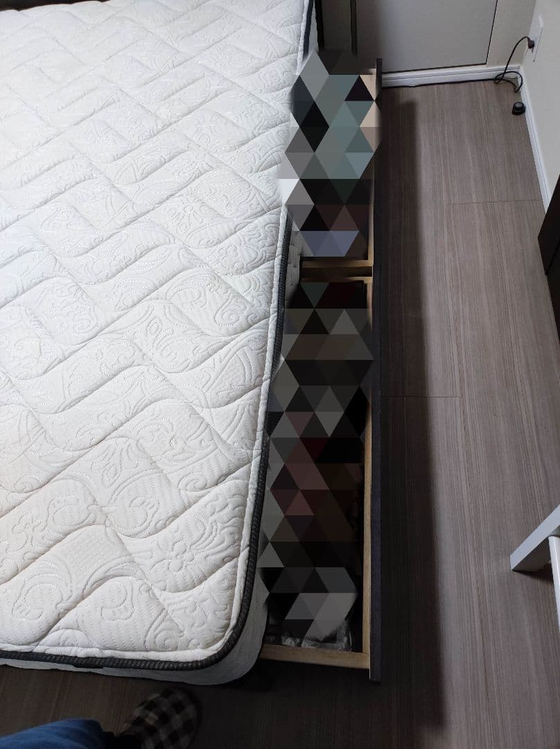 ダブルベッド　東京ベッド　フレーム、マットレスセット　引き取り限定