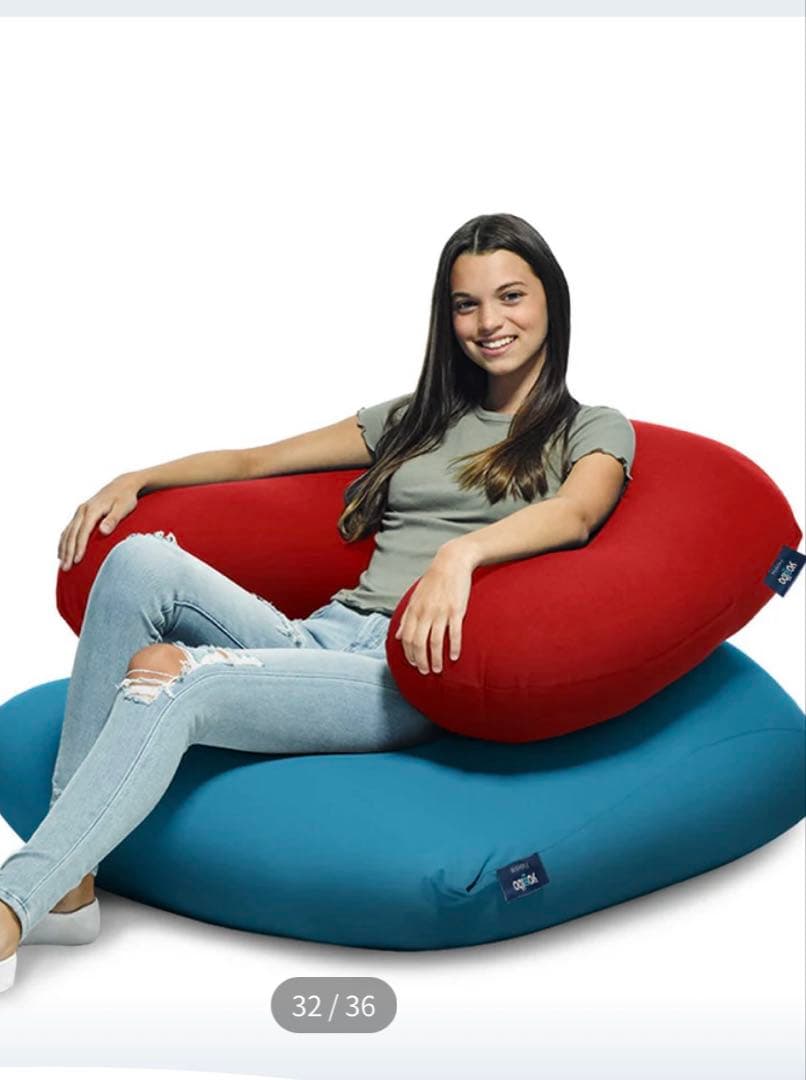 ヨギボー　サポート　プレミアム　カバー　レッド