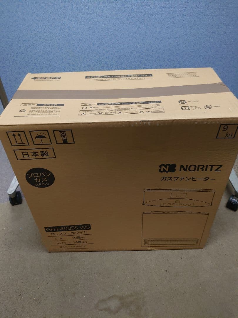 在庫ラスト新品未使用未開封NORITZガスファンヒーターGFH-4005S-W5