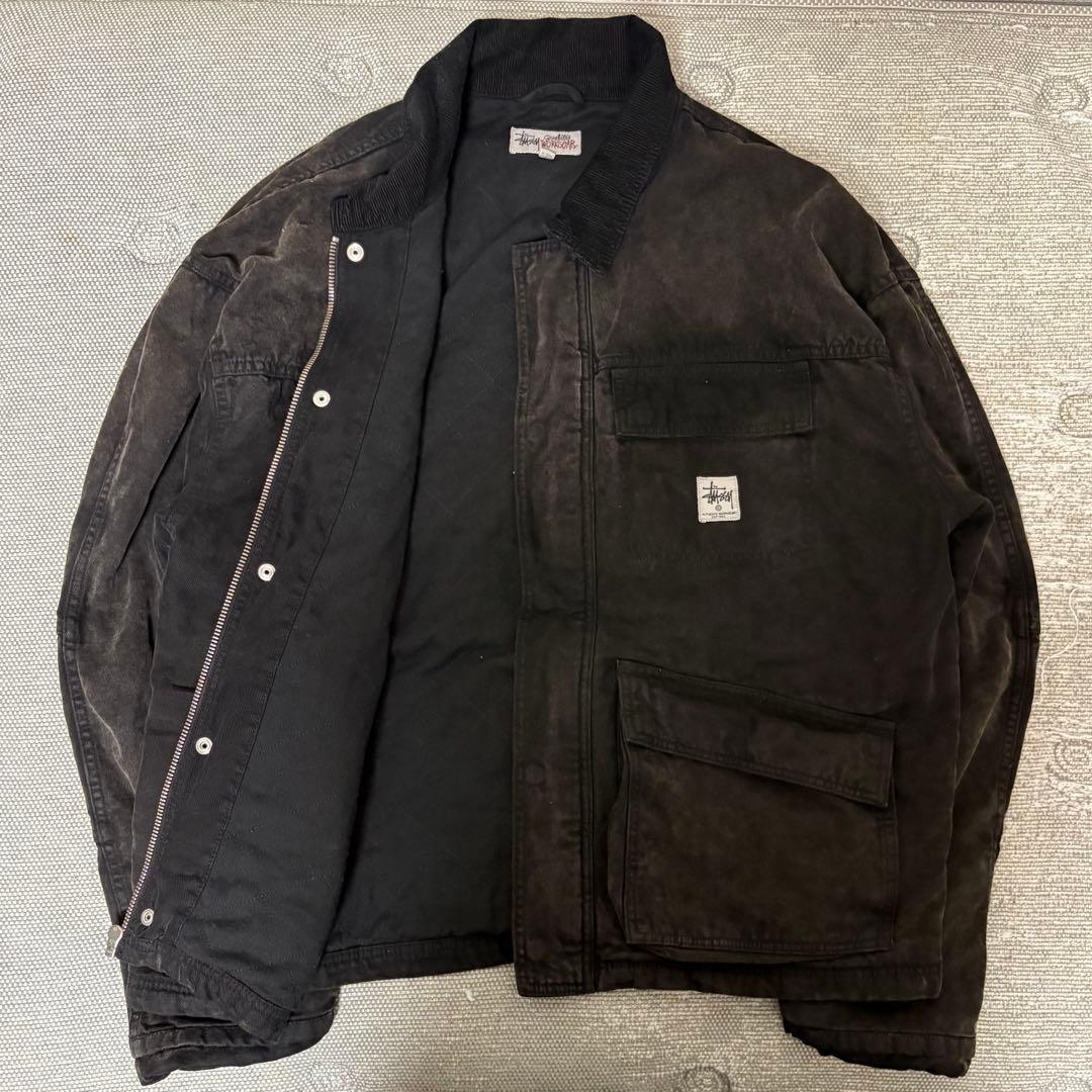【レアサイズ】stussy WASHED CANVAS JACKET
