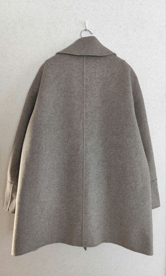 【美品】evernavy エバーネイビー リバー ピーコート ベージュ