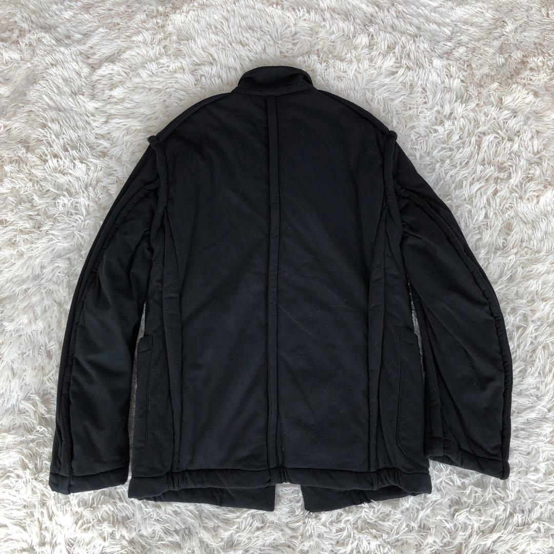 【美品】KOZABURO公三郎スウェットジャケット中綿ブラック黒セミダブル